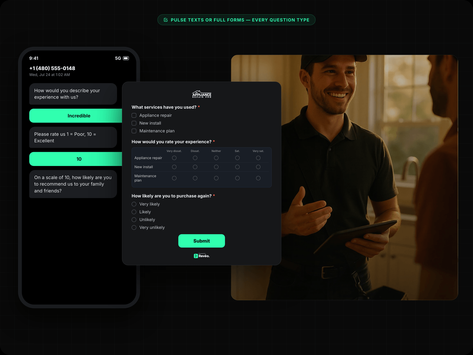 Survey Builder — NPS, CSAT & Custom Questions