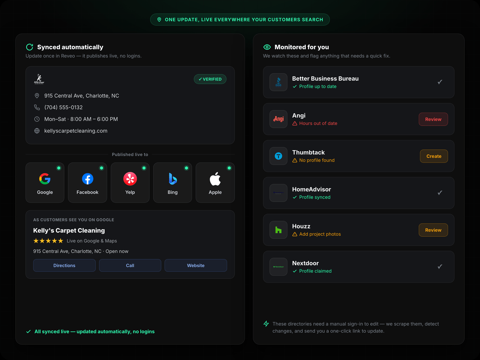 GBP + Search Bar + Directory Logos