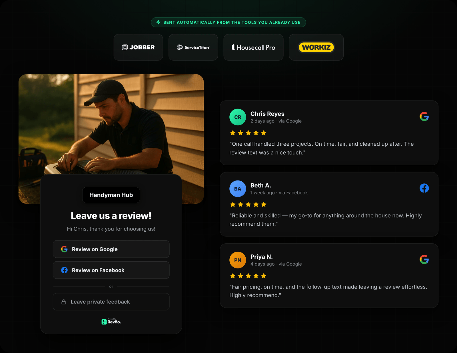 Why Reveo: a personal ask, automated