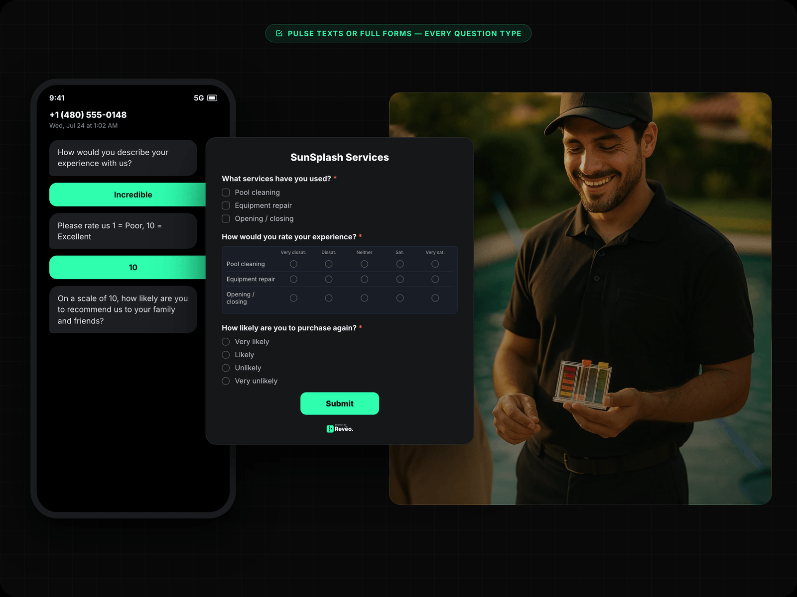 Survey Builder — NPS, CSAT & Custom Questions