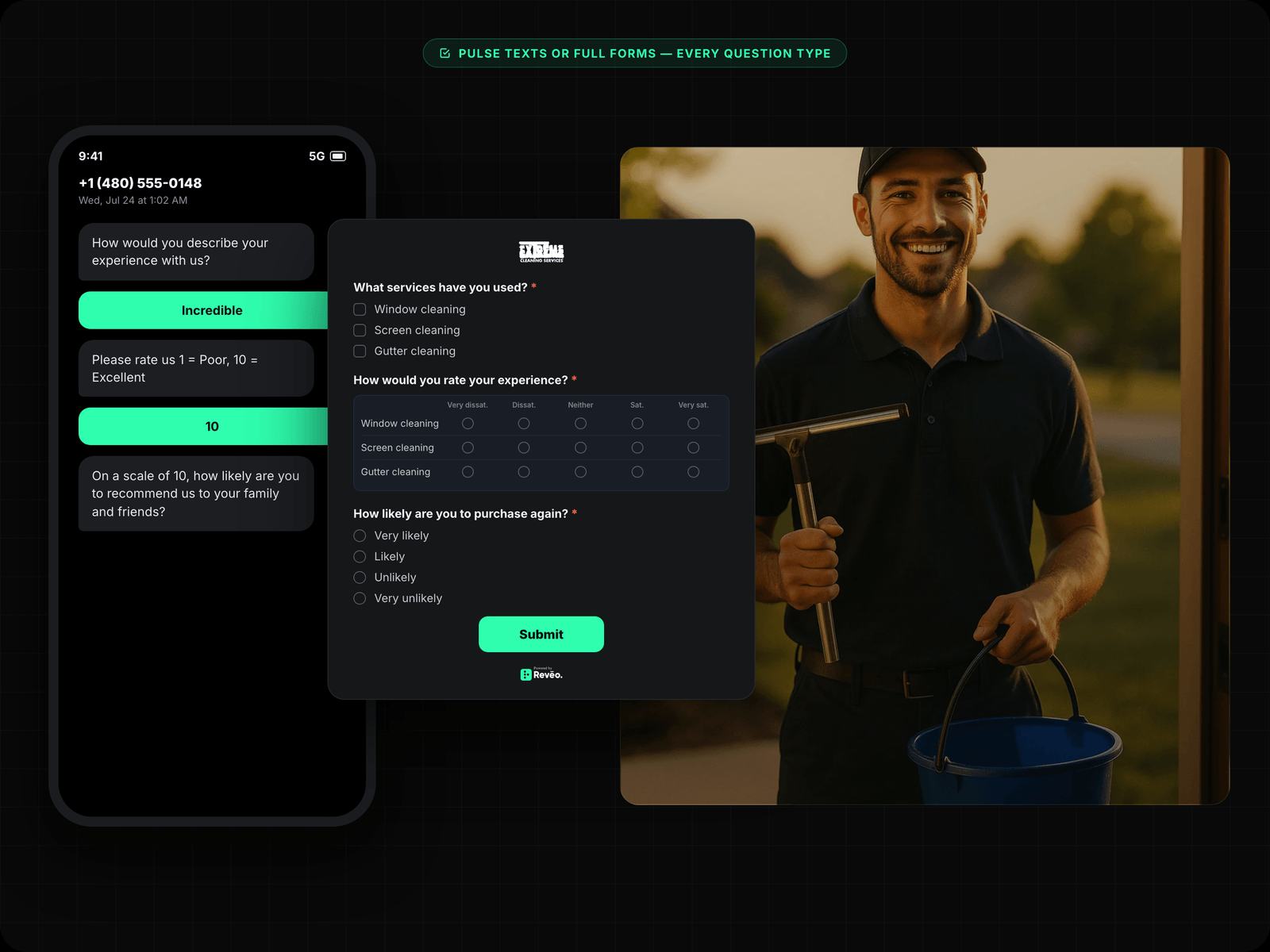Survey Builder — NPS, CSAT & Custom Questions